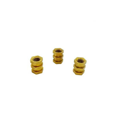 يشتري معدات تخصيص صناعة الأجزاء المعالجة الحاسوبية الدقيقة Anodizing Hexagon Brass Automotive Inserts Nuts online manufacture